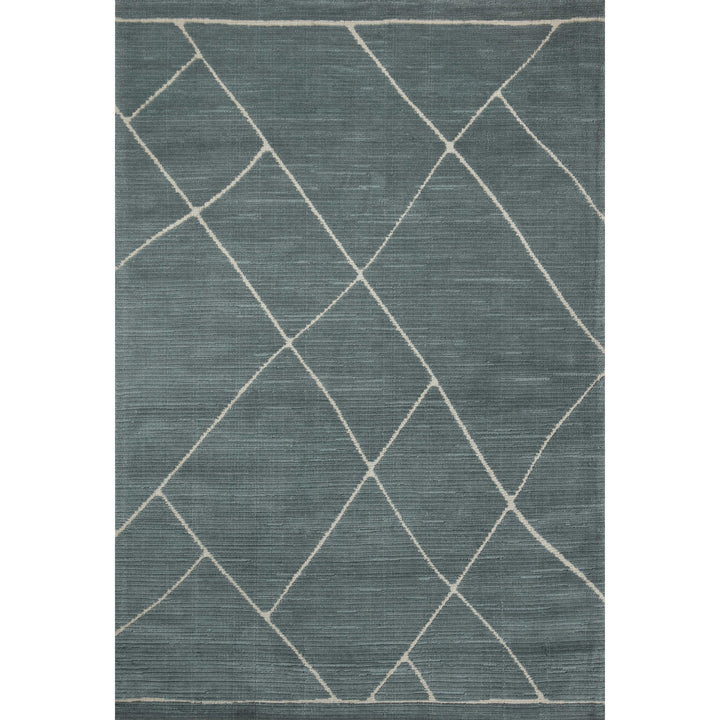 Magnolia Home By Joanna Gaines x Loloi Logan Slate / White 18" x 18" Sample Rug