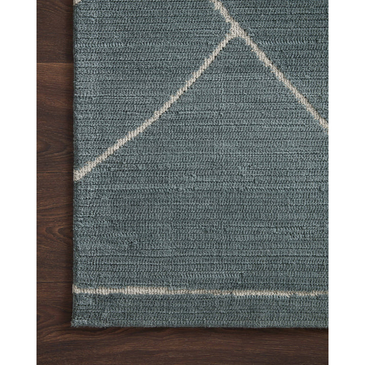 Magnolia Home By Joanna Gaines x Loloi Logan Slate / White 18" x 18" Sample Rug