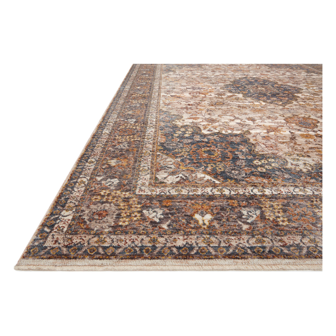 Loloi Lourdes Natural / Ocean 2'-7" x 10'-0" Runner Rug