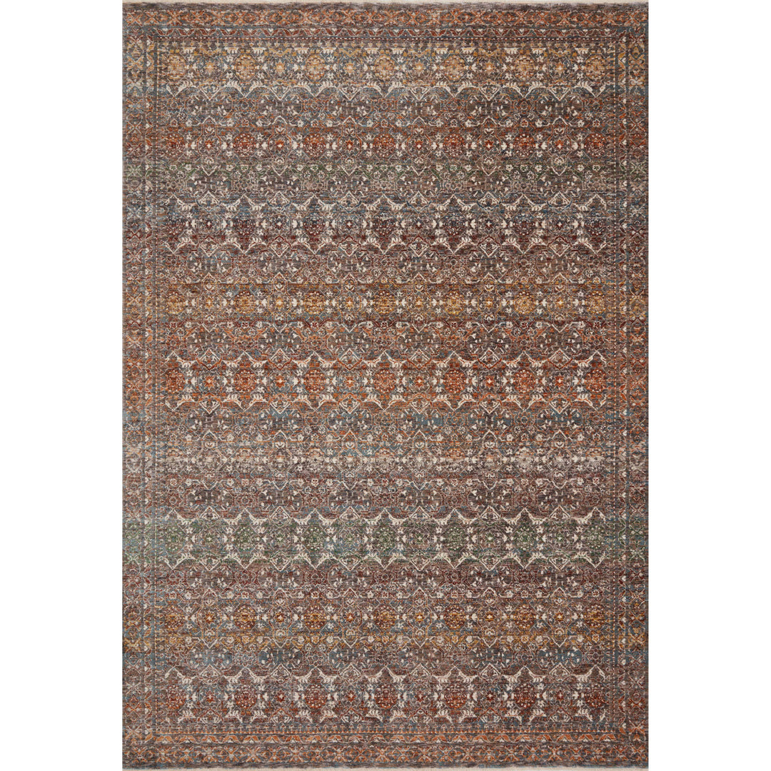 Loloi Lourdes Stone / Multi 18" x 18" Sample Rug