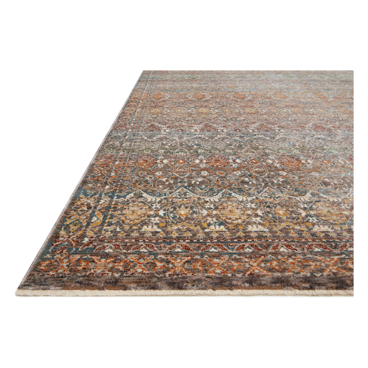 Loloi Lourdes Stone / Multi 18" x 18" Sample Rug