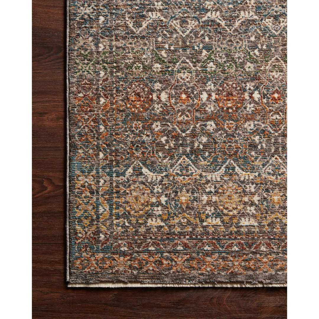 Loloi Lourdes Stone / Multi 18" x 18" Sample Rug