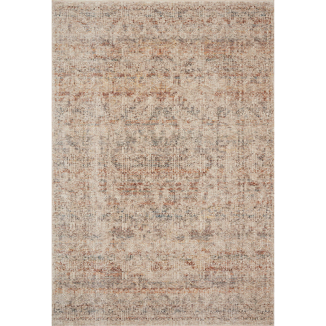 Loloi Lourdes Ivory / Spice 2'-7" x 12'-0" Runner Rug