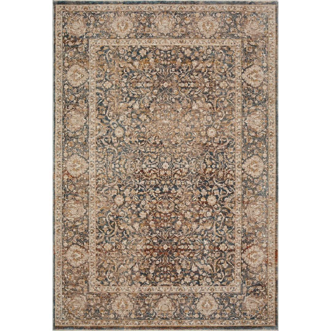 Loloi Lourdes Charcoal / Ivory 9'-6" x 13'-1" Area Rug