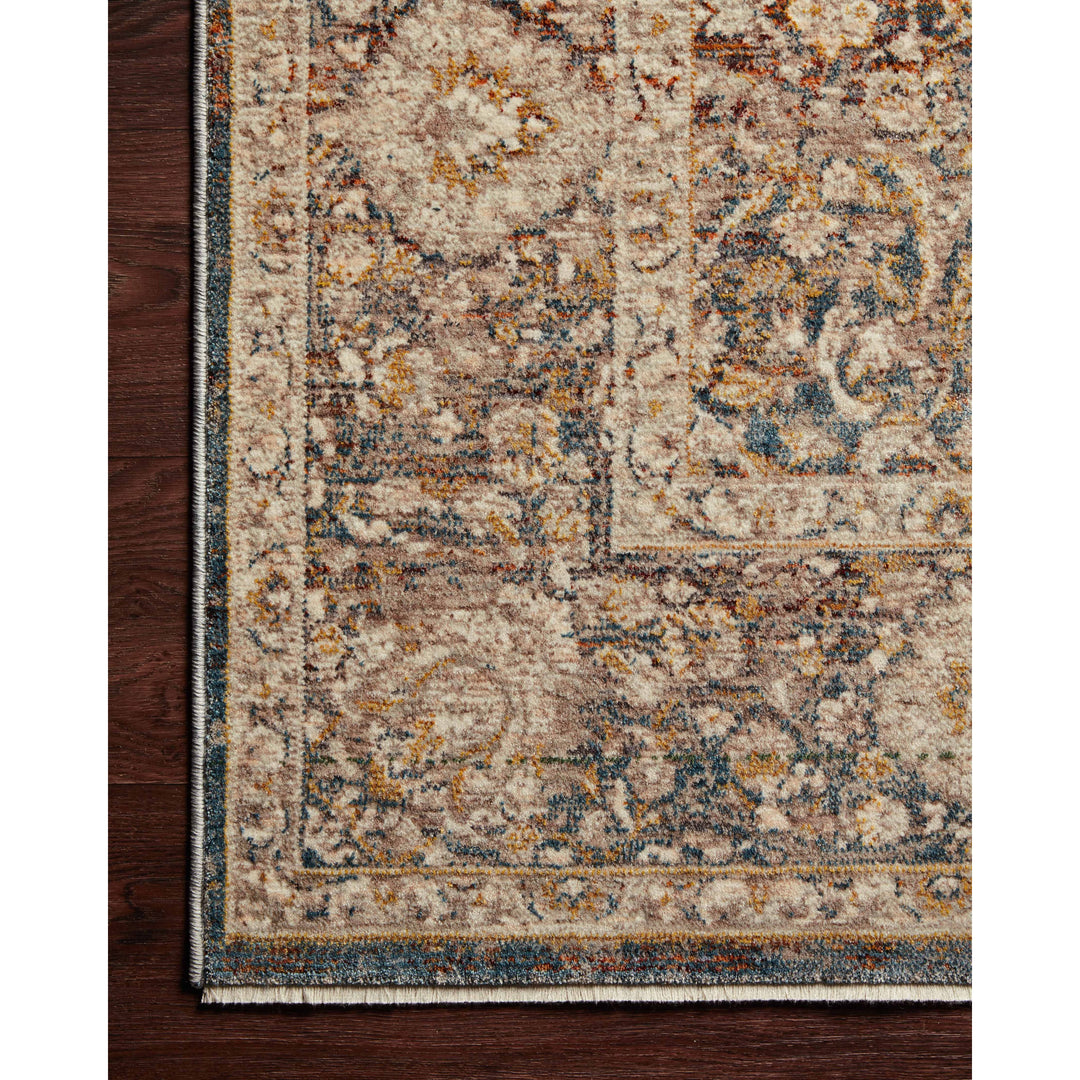 Loloi Lourdes Charcoal / Ivory 2'-7" x 12'-0" Runner Rug