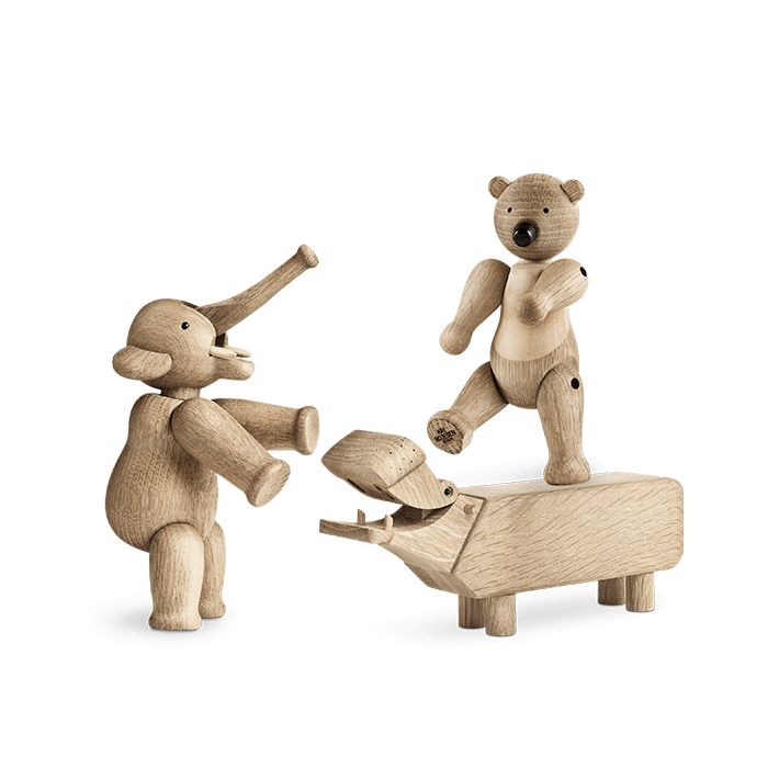 Kay Bojesen Liliput Set, Oak, 3 Pcs.