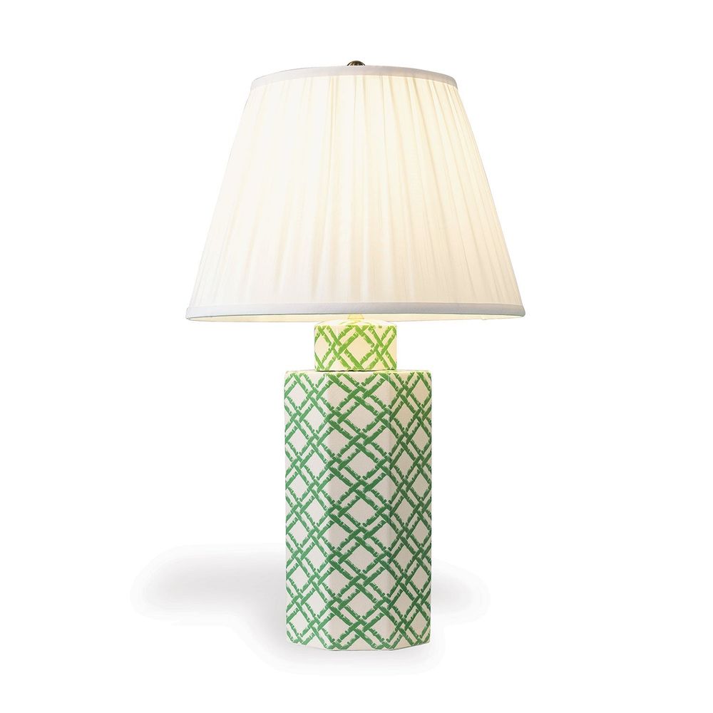 Table Lamps Bamboo Trellis Hex Lamp