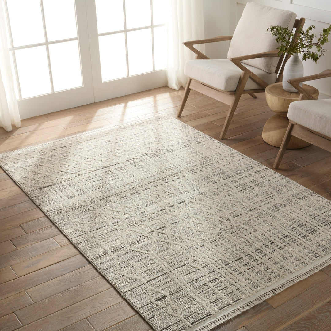 Jaipur Living Caiya Trellis Cream/ Gray Runner Rug (3'X8')