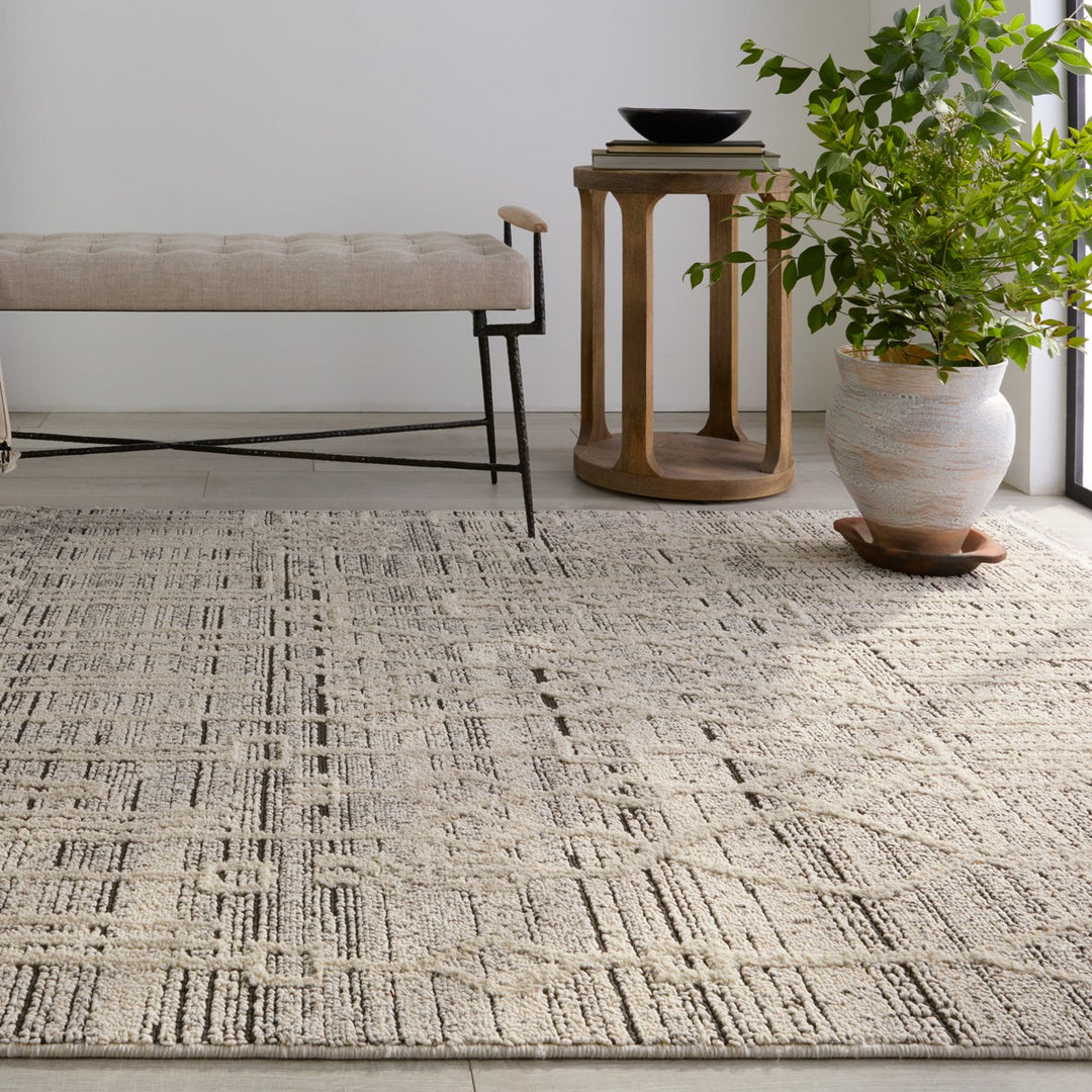 Jaipur Living Caiya Trellis Cream/ Gray Area Rug (9'X12')