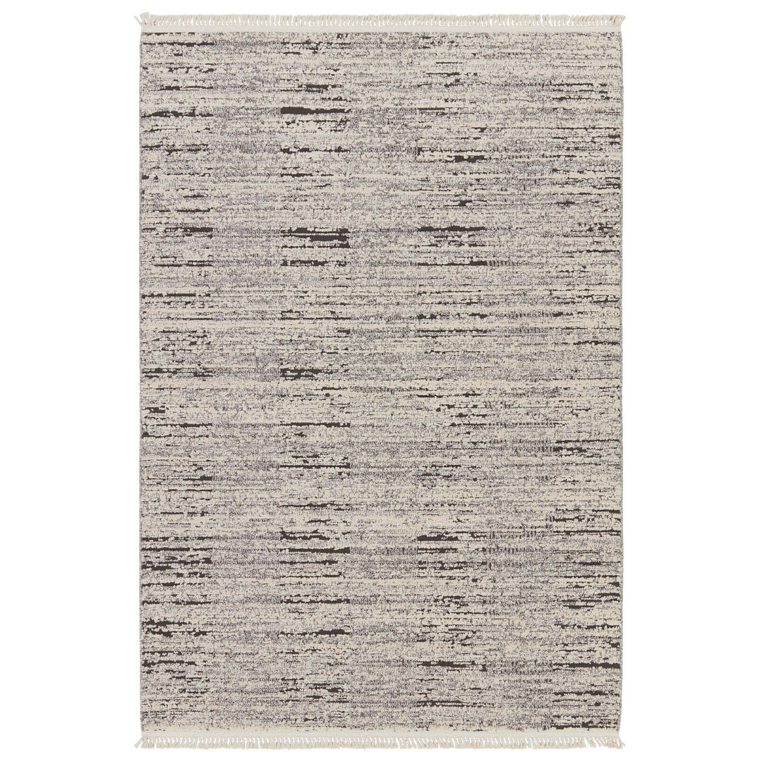 Jaipur Living Duna Striped Gray/ Cream Runner Rug (3'X8')