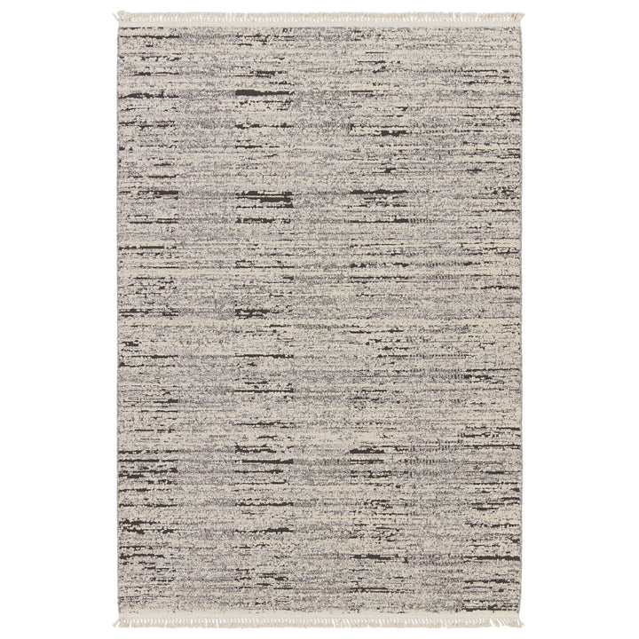 Jaipur Living Duna Striped Gray/ Cream Runner Rug (3'X8')