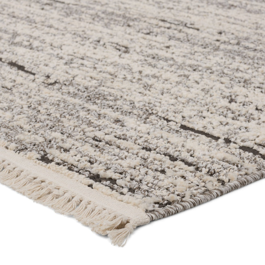 Jaipur Living Duna Striped Gray/ Cream Area Rug (6'7"X9'6")