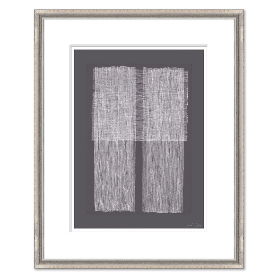 Plum Crosshatchings, Small V by Soicher Marin