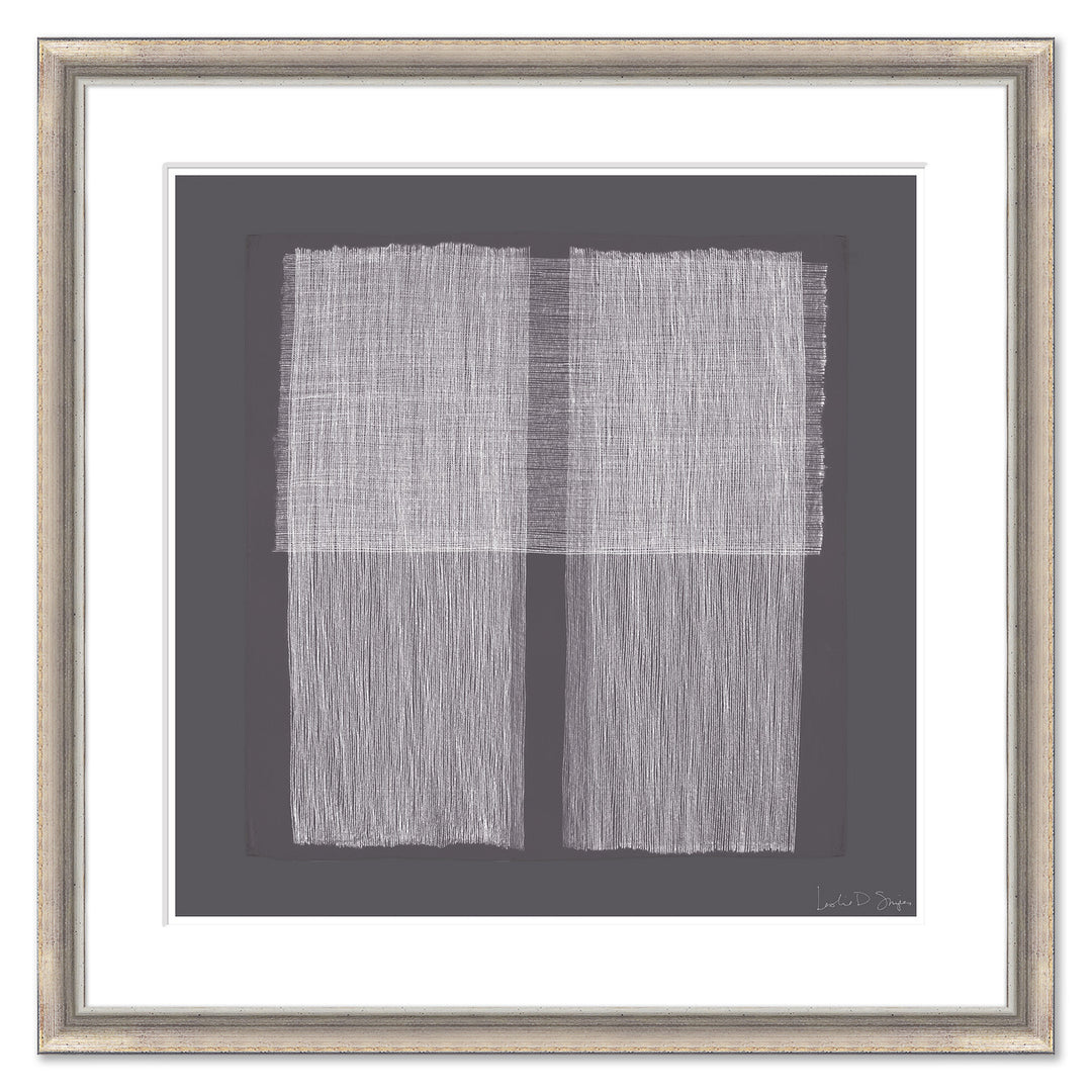 Plum Crosshatchings, Large III by Soicher Marin