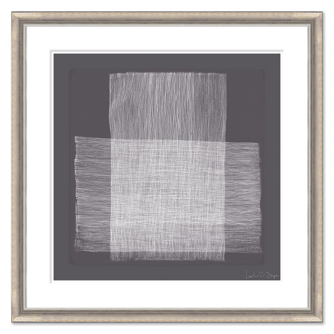 Plum Crosshatchings, Large IV by Soicher Marin