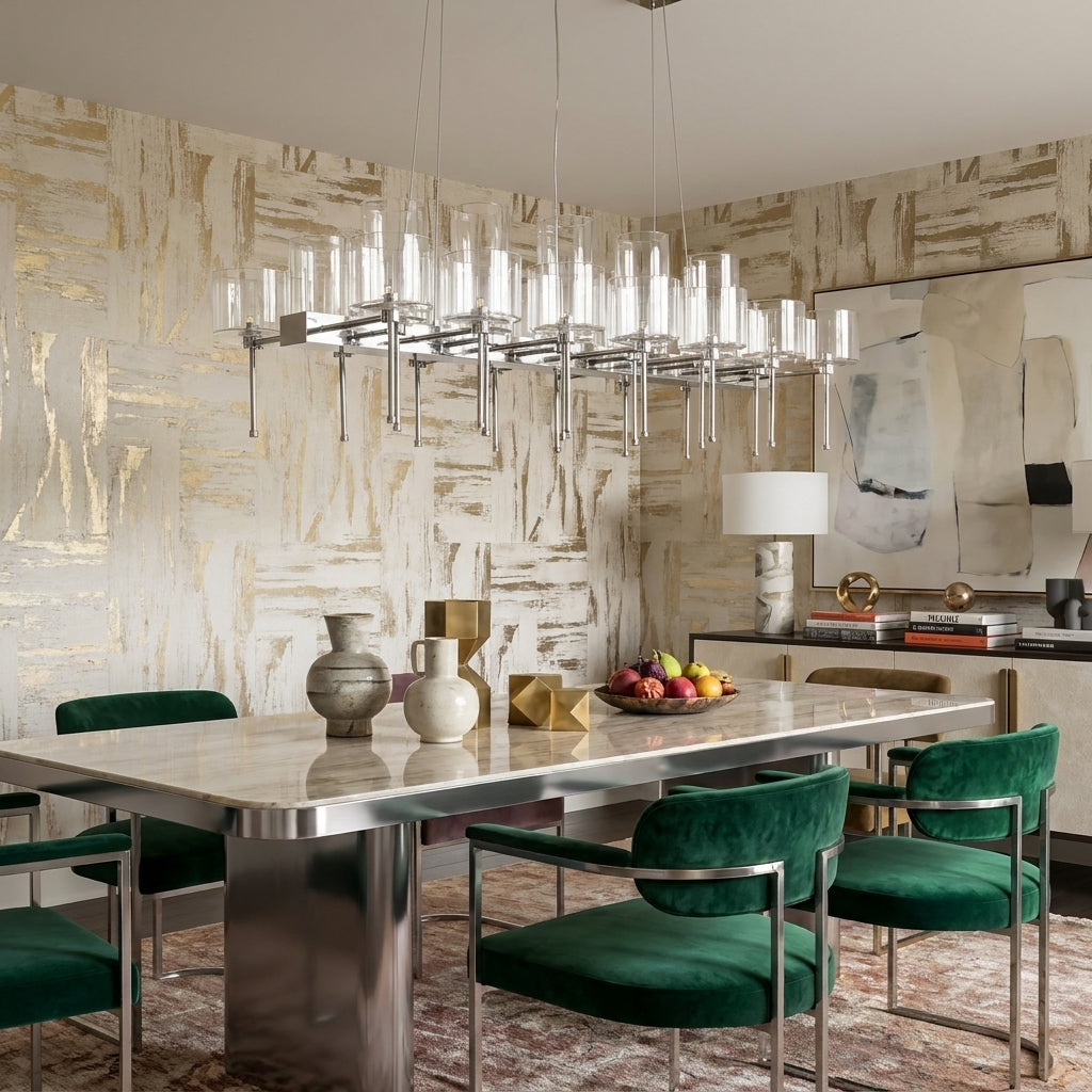 Spillray 26 Light Linear Chandelier