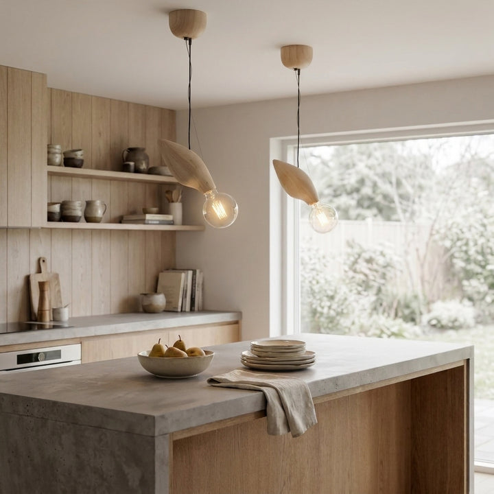 Wooden Loft Pendant Lamp