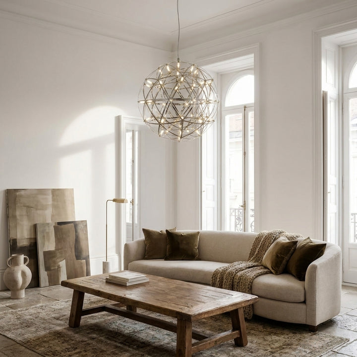 Ray LED Infinity Globe Suspension Light - 18"