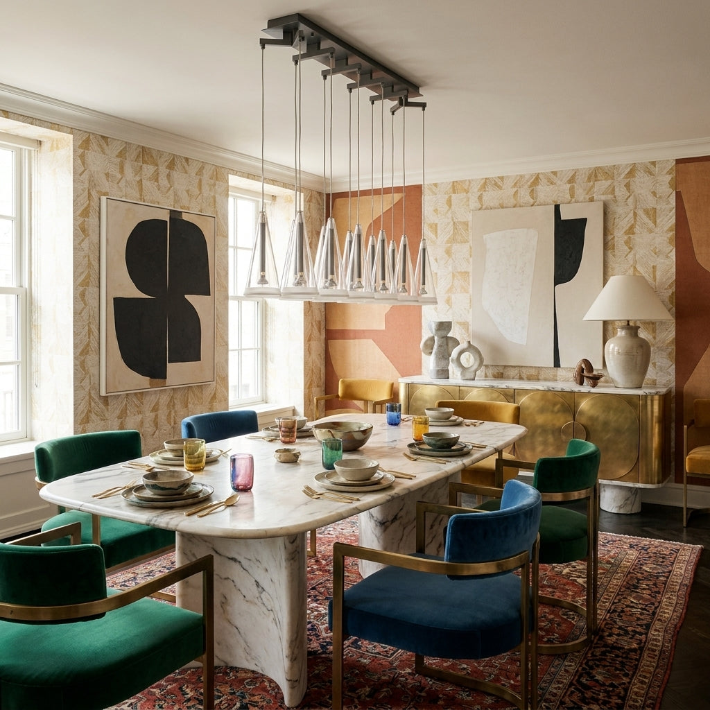Castiglioni 12 Light Linear Suspension Light