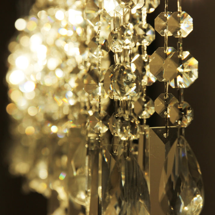 Glamorous Linear Crystal Suspension Light-France & Son-LS30181-Chandeliers-3-France and Son