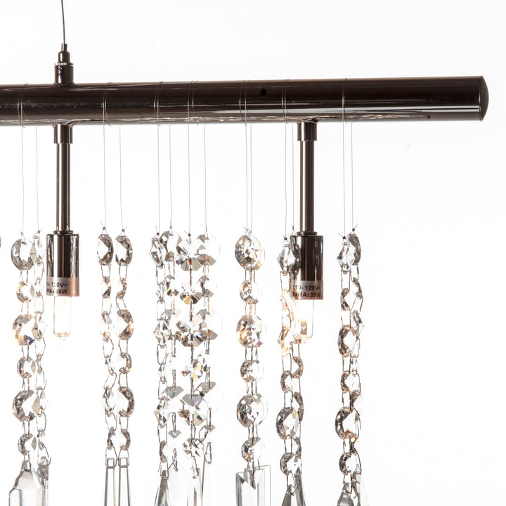 Linear Crystal Suspension Chandelier