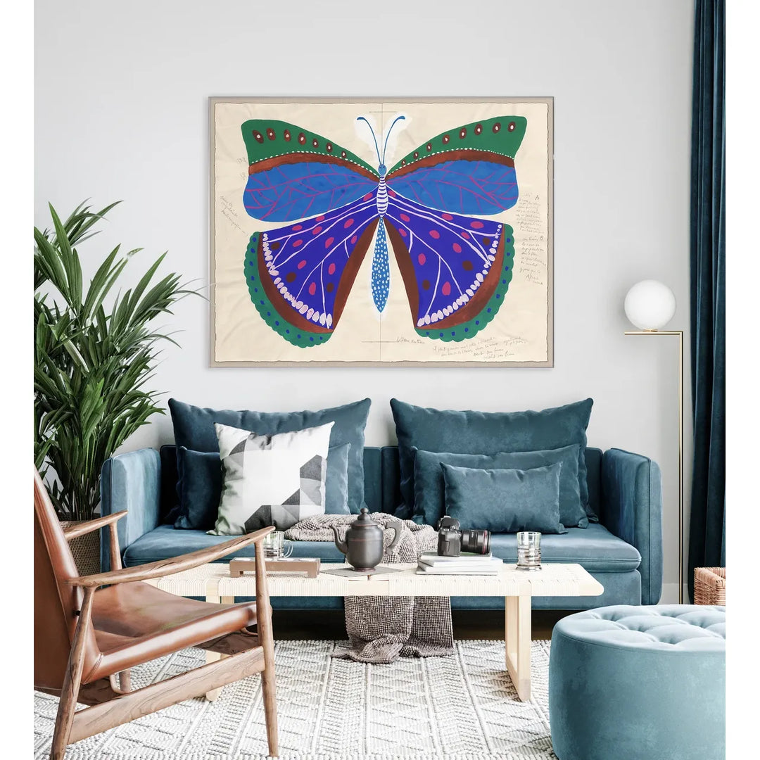 PM-23-0193 Paule Marrot, Butterfly Blue detail by Soicher Marin