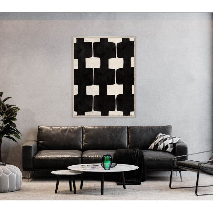 PM-23-0216 Black and White Abstract 4 detail by Soicher Marin