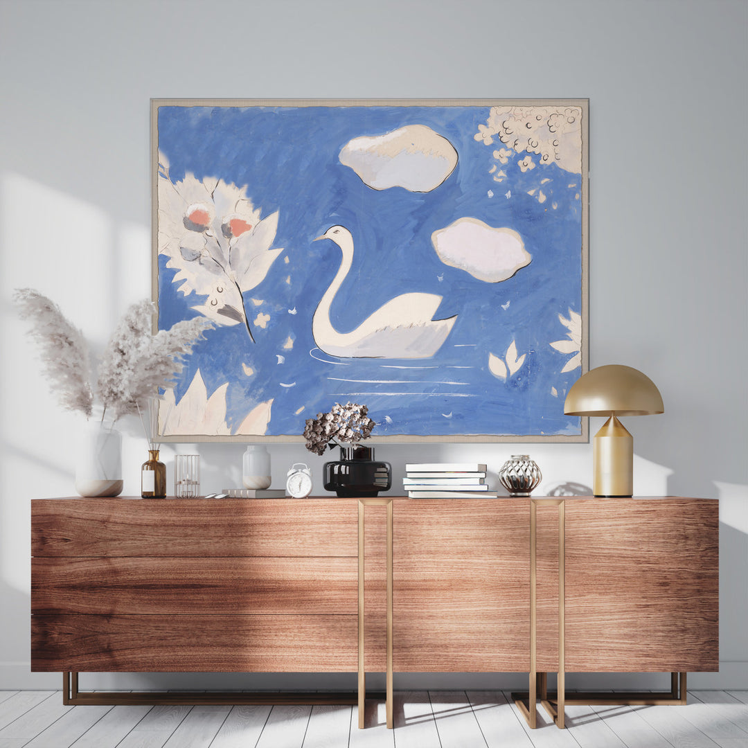 PM-23-0245 Paule Marrot, Swan in Lake detail by Soicher Marin