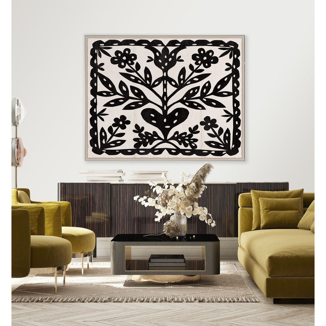 PM-23-0256 Paule Marrot, Black Flower detail by Soicher Marin