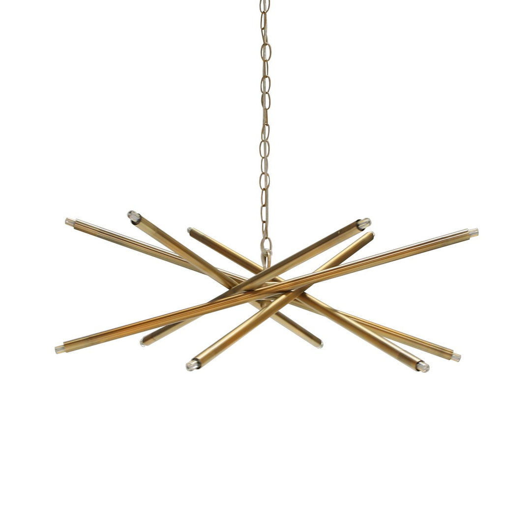 Luisa - Modern Twelve Light Chandelier In Antique Brass