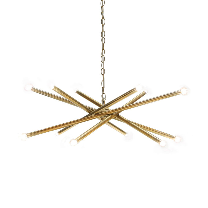 Luisa - Modern Twelve Light Chandelier In Antique Brass