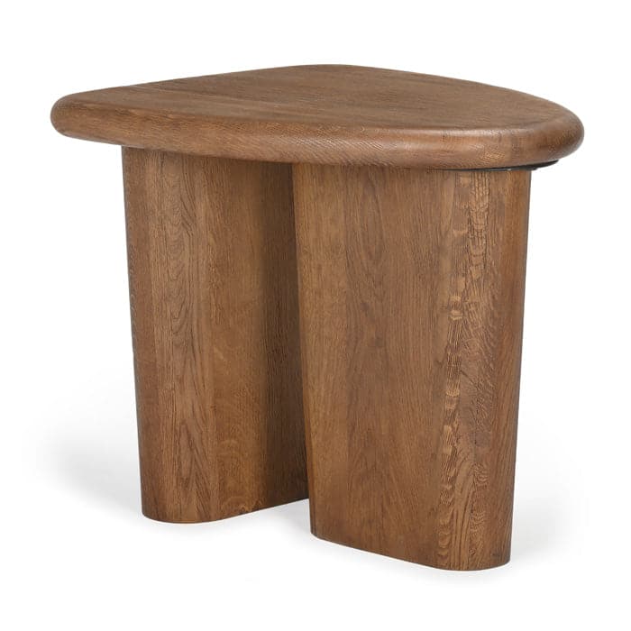 Laurel Solid Oak Wood Side Table – France & Son