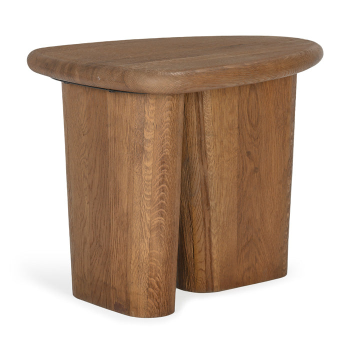 Laurel Solid Oak Wood Side Table-Union Home Furniture-UNION-LVR00267-Side Tables-4-France and Son