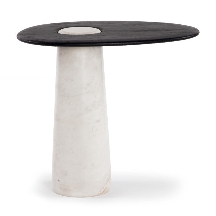Side Tables Cora Oak Marble Side Table
