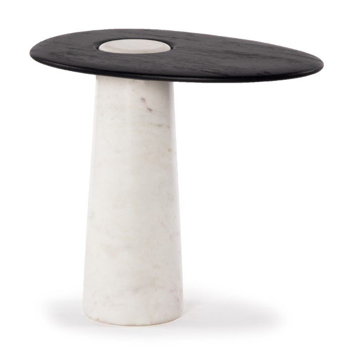 Side Tables Cora Oak Marble Side Table