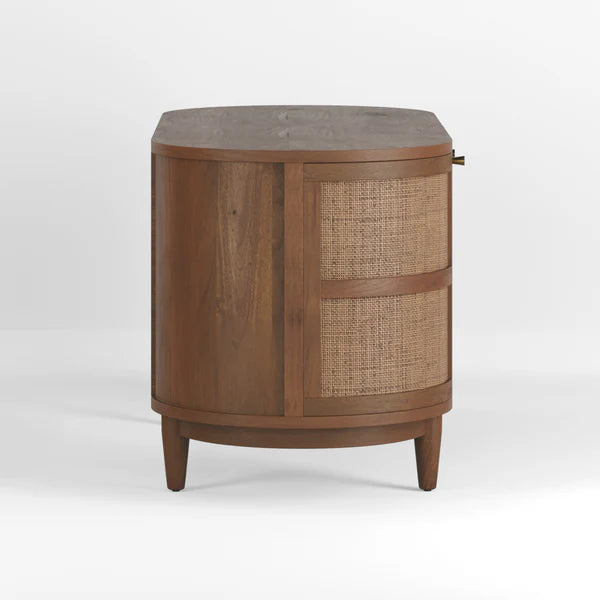 Canggu Cane Solid Wood Desk