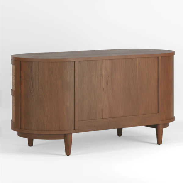 Canggu Cane Solid Wood Desk