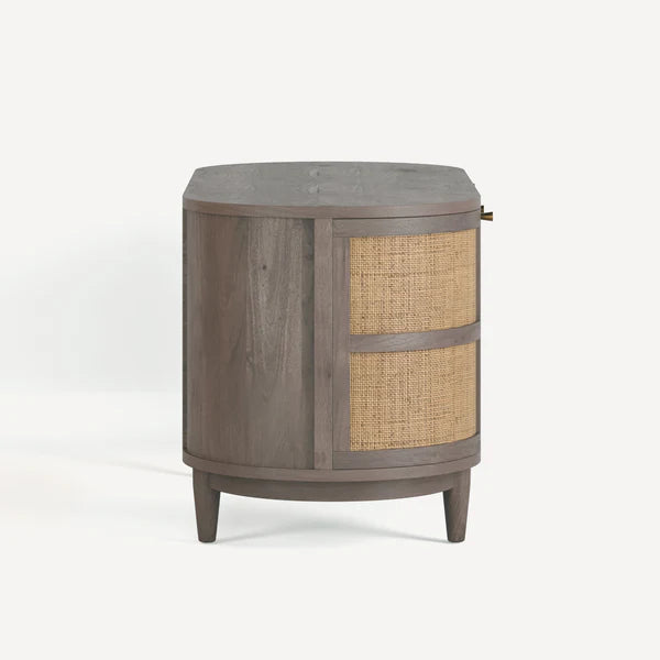 Canggu Cane Solid Wood Desk