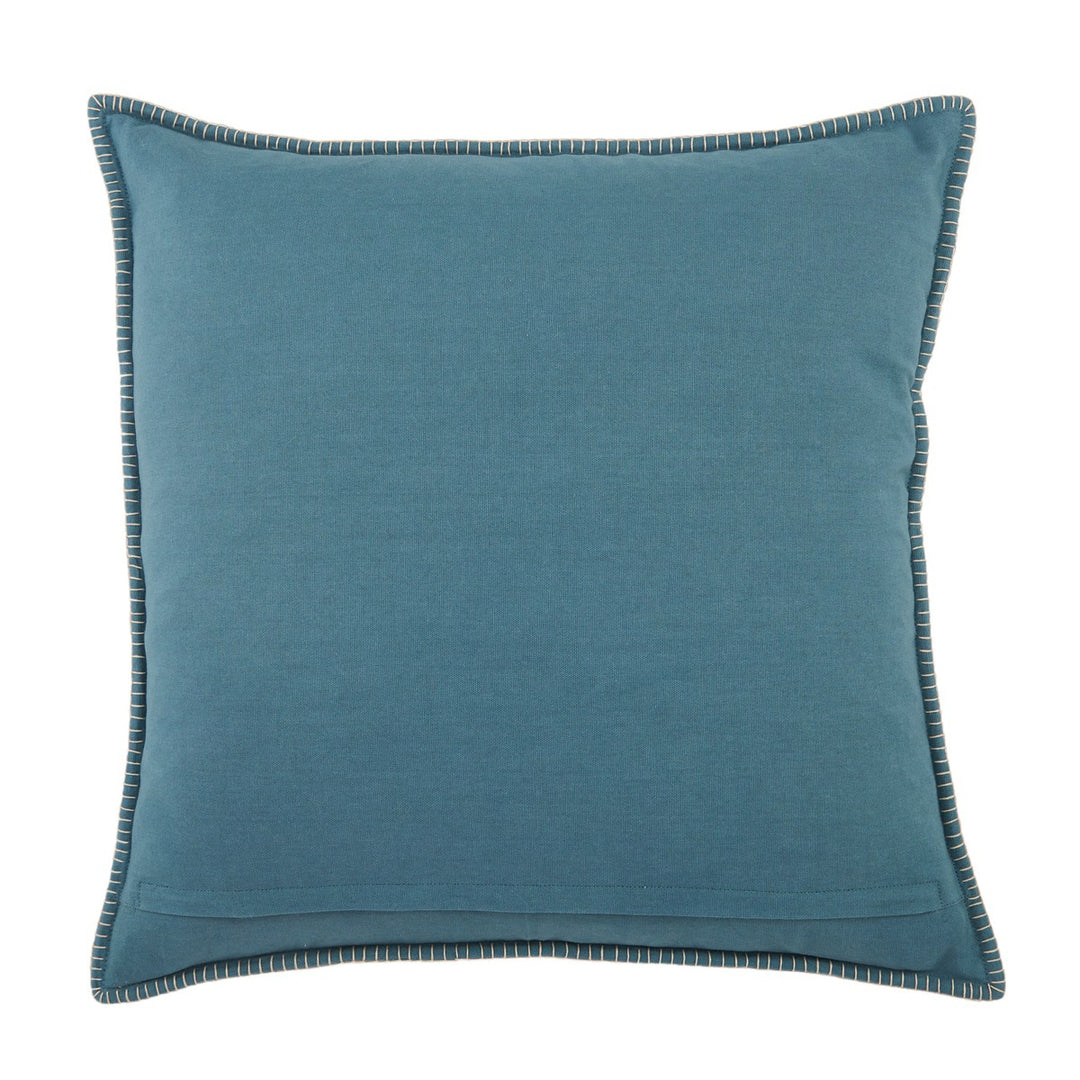 Jaipur Living Beaufort Striped Blue/ Beige Pillow Cover (22" Square)