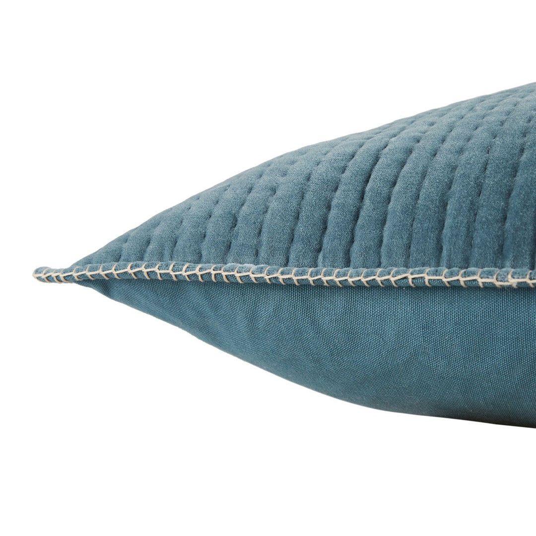 Jaipur Living Beaufort Striped Blue/ Beige Down Pillow (22" Square)