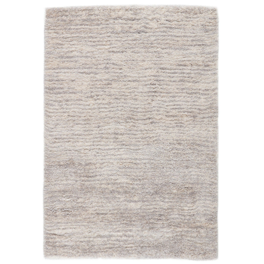 Jaipur Living Staves Striped Light Gray/ Cream Area Rug (5'3"X7'7")