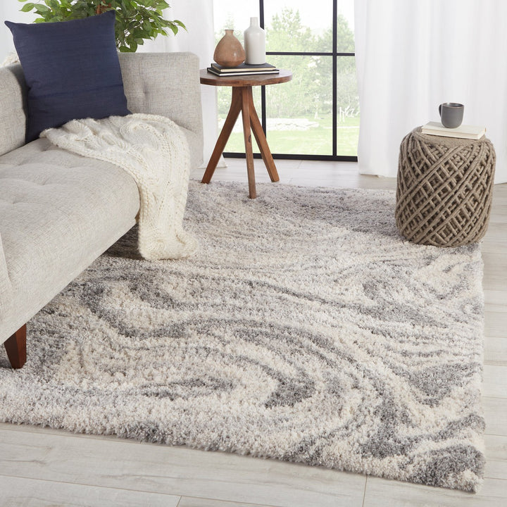 Jaipur Living Crescendo Abstract Gray/ Ivory Area Rug (10'2"X14'1")