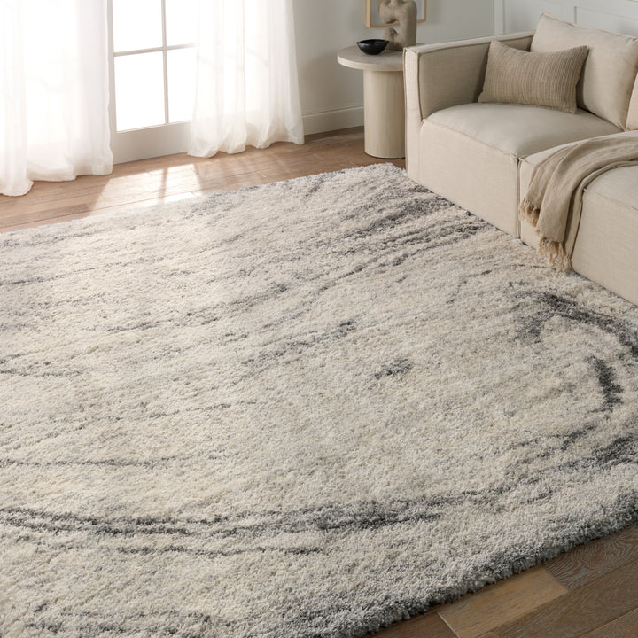 Jaipur Living Windsor Abstract Gray/ Cream Area Rug (8'10"X11'9")