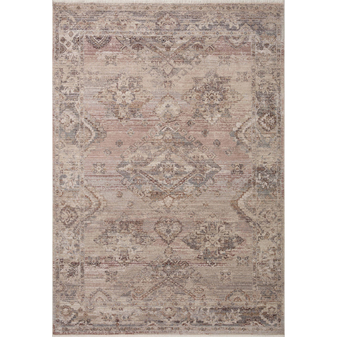 Loloi Lyra Blush / Dove 2'-7" x 10'-0" Runner Rug