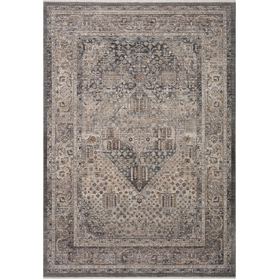 Loloi Lyra Denim / Pebble 5'-3" x 7'-9" Area Rug