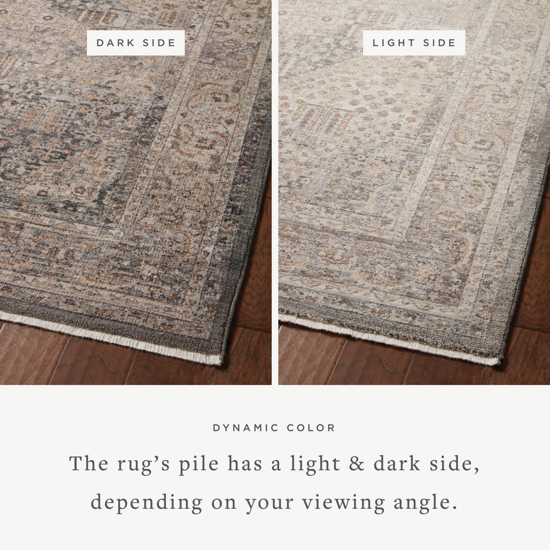 Loloi Lyra Denim / Pebble 5'-3" x 7'-9" Area Rug