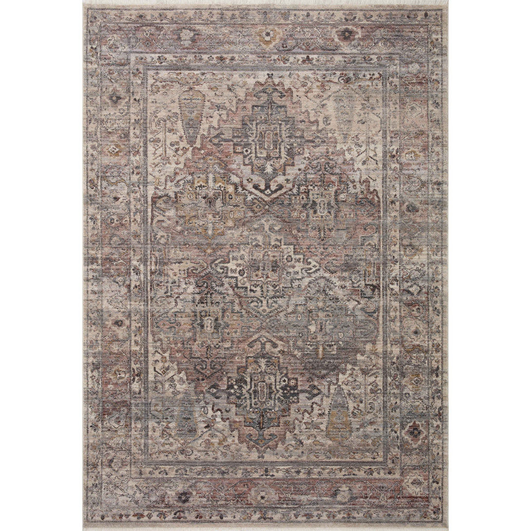 Loloi Lyra Sunset / Silver 5'-3" x 7'-9" Area Rug