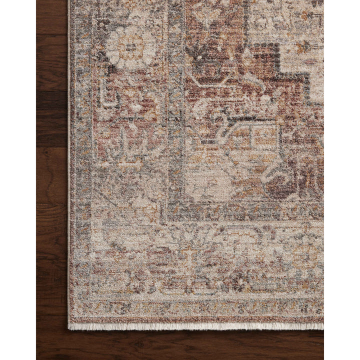 Loloi Lyra Berry / Stone 2'-7" x 16'-0" Runner Rug