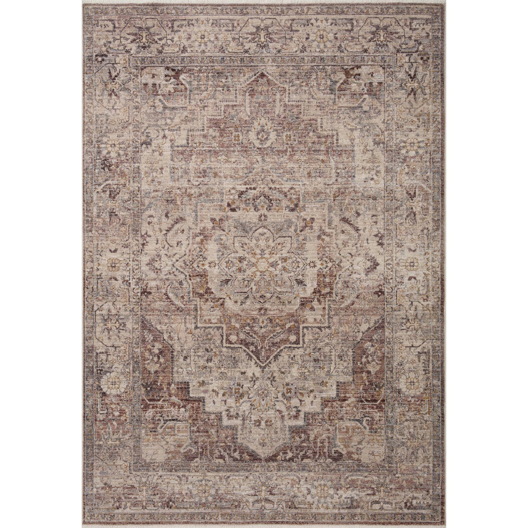 Loloi Lyra Berry / Stone 2'-7" x 8'-0" Runner Rug