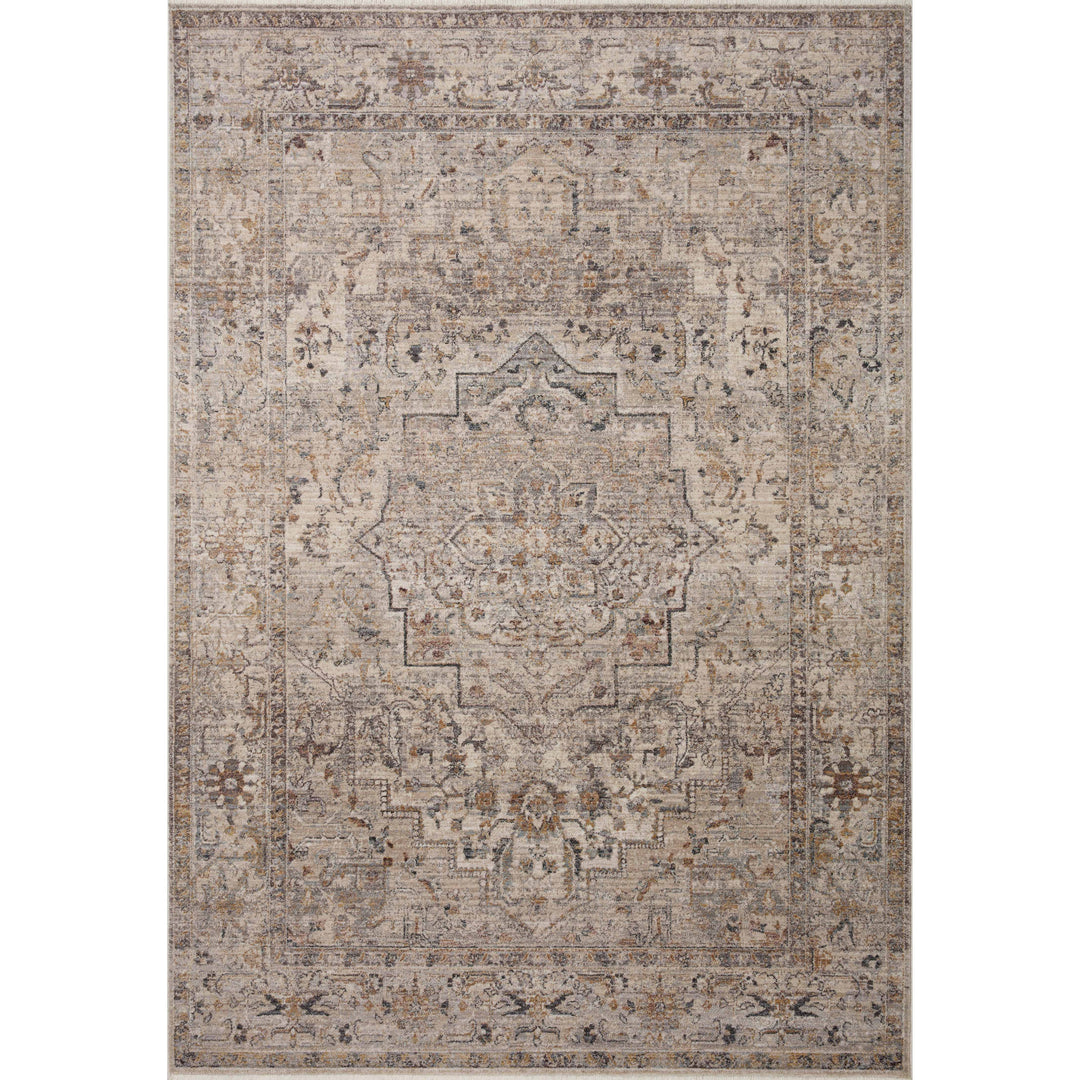 Loloi Lyra Natural / Gold 18" x 18" Sample Rug